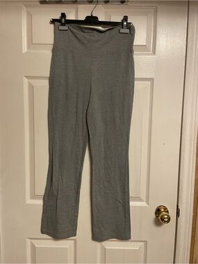 Danskin Gray Wide-Leg Knit Track Pants